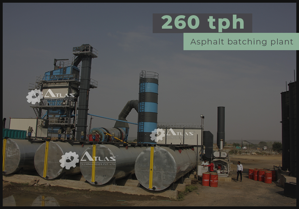 260 tph atlas asphalt batching plant