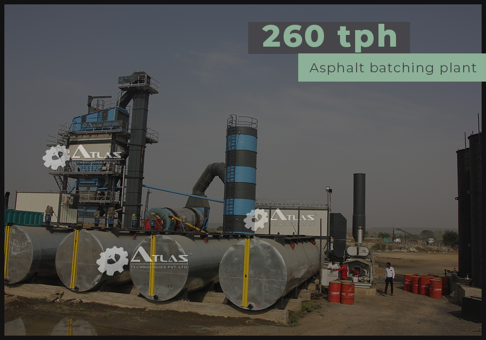 260 tph atlas asphalt batching plant