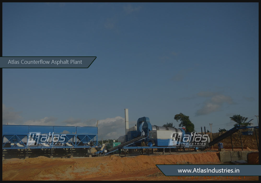 counterflow drum mix type asphalt plant