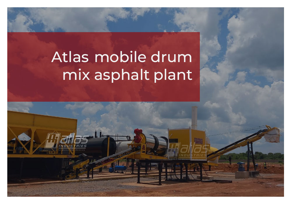 60-90 tph mobile drum mix plant & bitumen decanter working in DRC