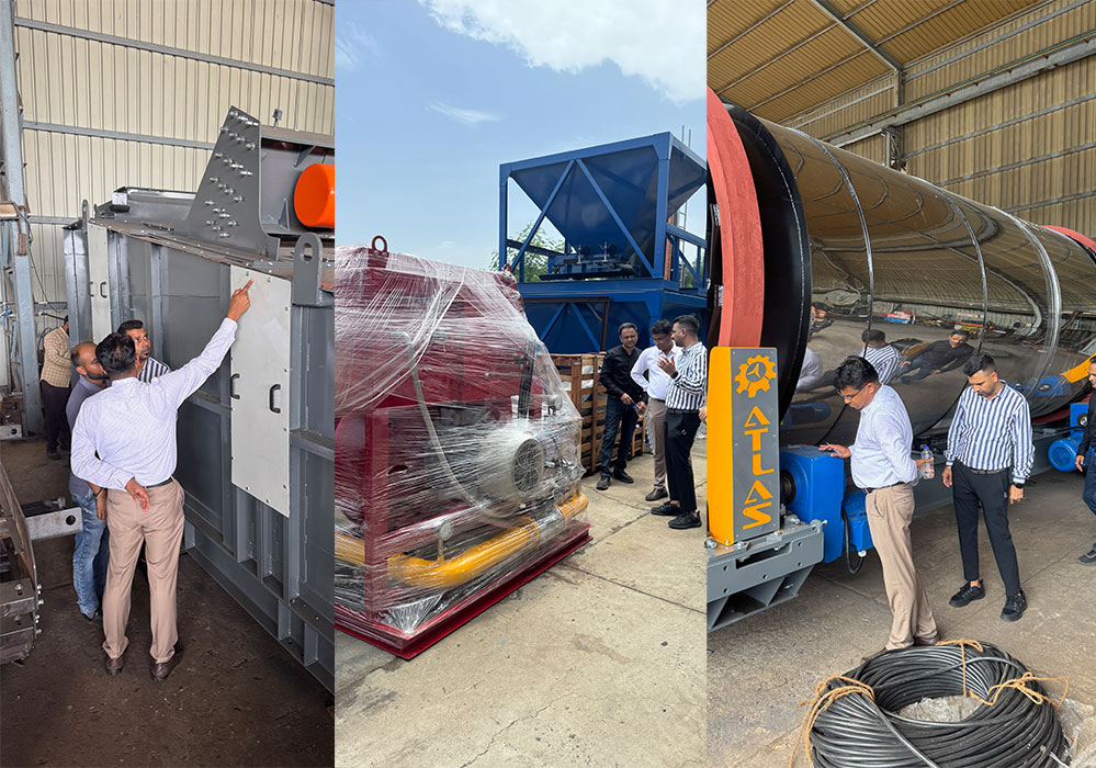 customer visit from Oman for inspection of asphalt batch mix plant 260 tph