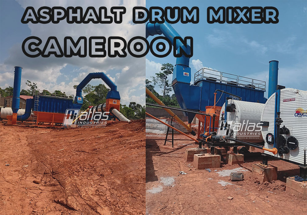 90-120 tph counter-flow drum mix plant bag filter Cameroon
