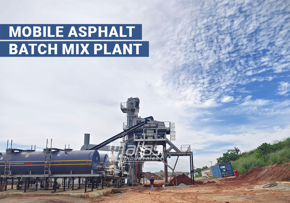 mobile asphalt batch mix plant