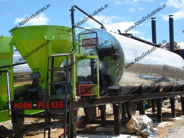 Portable drum mixing plant installed in Philippines