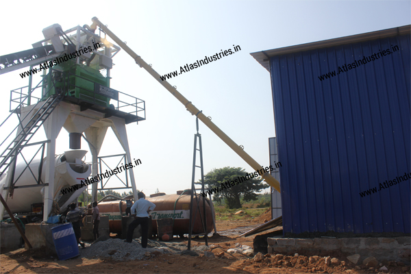 Stationary concrete batch mix plant 45 m3/hr.