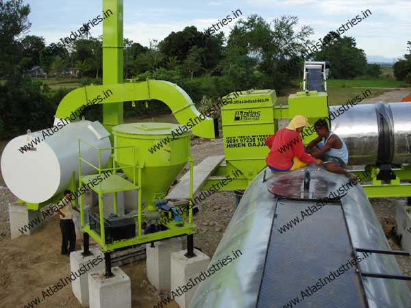 Asphalt drum mixing type plant installed in Philippines