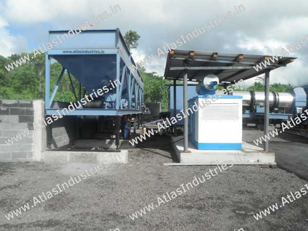 Portable asphalt drum mix plant in Samoa