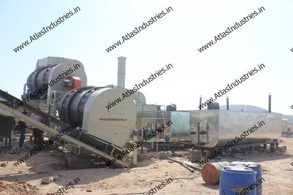 Double drum asphalt plant near Merta, Rajasthan