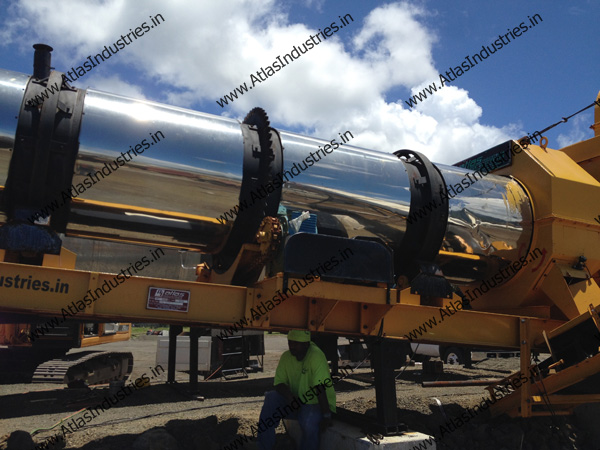 40-60 tph mobile asphalt mixer installed in American Samoa