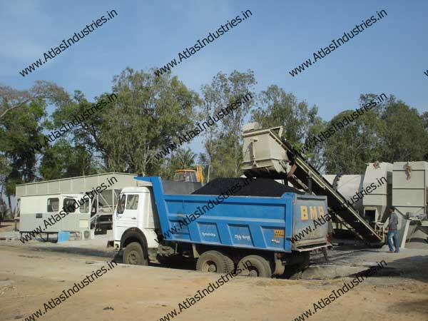 Asphalt drum mix plant installed near Bangalore, India