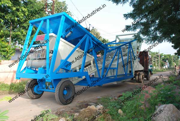 20 cum/hr. mobile RMC batch plant near Padra, Gujarat