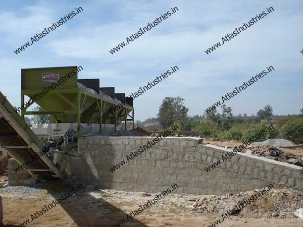 Stationary Concrete Batch Plant installed in India