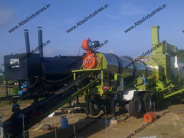 Mobile asphalt plant in Philippines