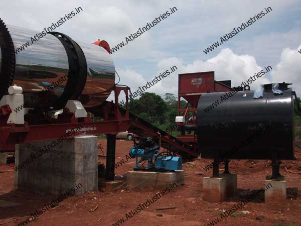 Asphalt Drum Mix Plant with 50 T hot mix storage silo - Nigeria