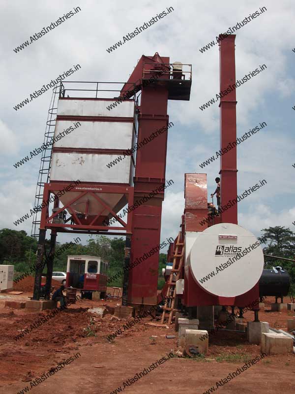 Asphalt Drum Mix Plant with 50 T hot mix storage silo - Nigeria