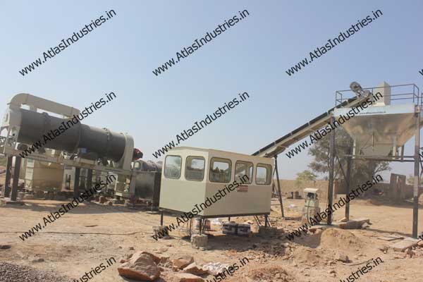 Double drum asphalt plant near Merta, Rajasthan