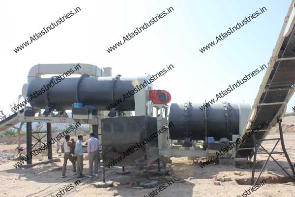 Double drum asphalt plant near Merta, Rajasthan