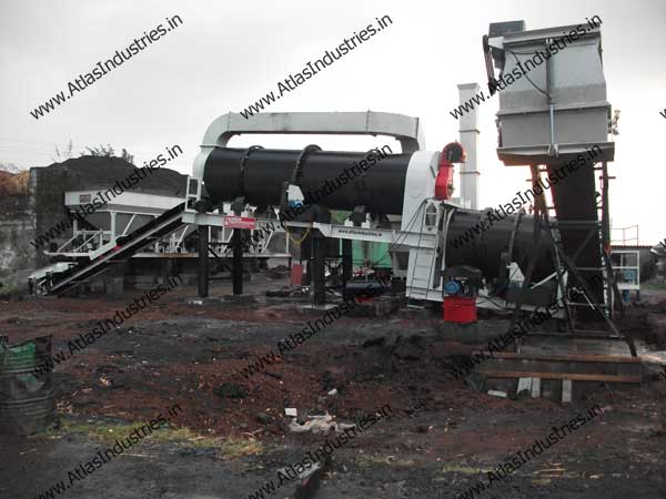 Double drum type asphalt drum mix plant in Kolhapur, India