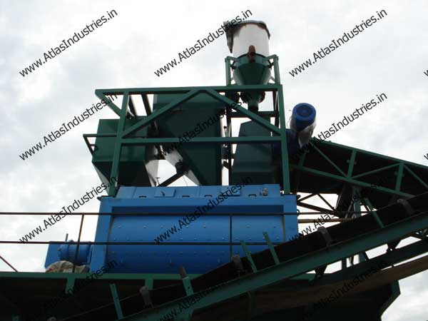 200 m3/hr. stationary concrete mixing plant installed in India