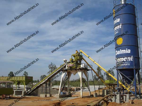 Stationary Concrete Batch Plant installed in India