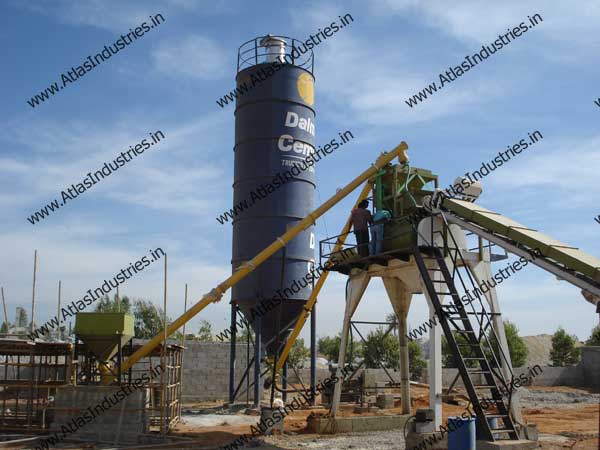 Stationary Concrete Batch Plant installed in India