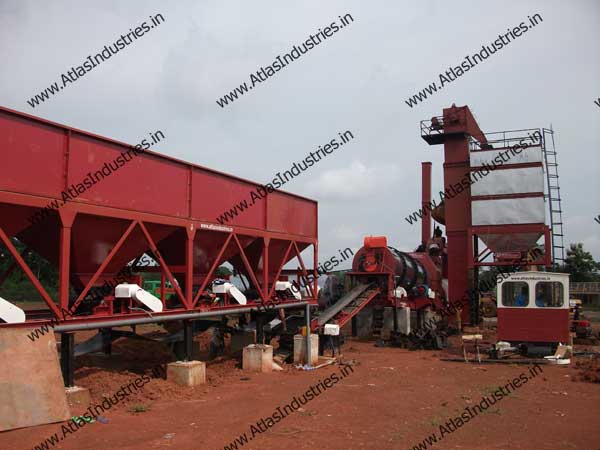 Asphalt Drum Mix Plant with 50 T hot mix storage silo - Nigeria