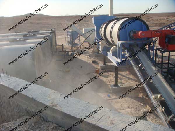 Drum mix type asphalt plant installed in Libya