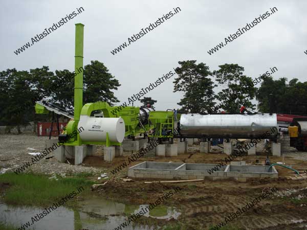 Asphalt drum mixing type plant installed in Philippines