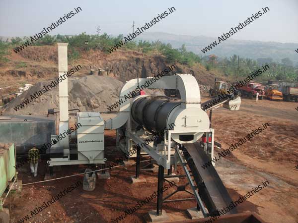 Double drum type asphalt drum mix plant in Kolhapur, India