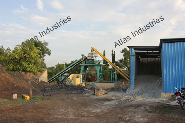 30 m3/hr. stationary concrete plant in Aurangabad