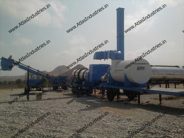 Mobile asphalt mixing plant installed in Oman