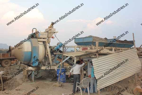 Concrete plant of 20 cum installed near Saputara, Gujarat