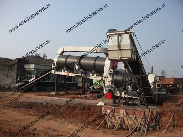 Double drum type asphalt drum mix plant in Kolhapur, India