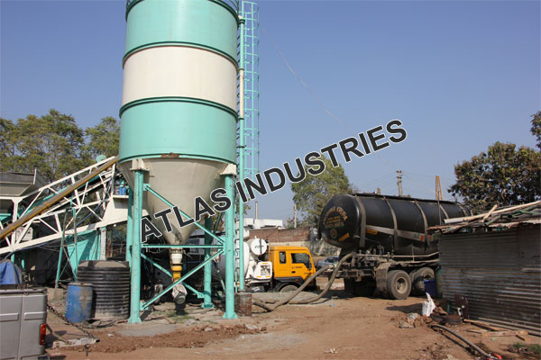 Concrete batching plant 30 m3 with 60 tons cement silo