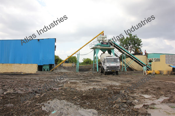 30 m3/hr. stationary concrete plant in Aurangabad