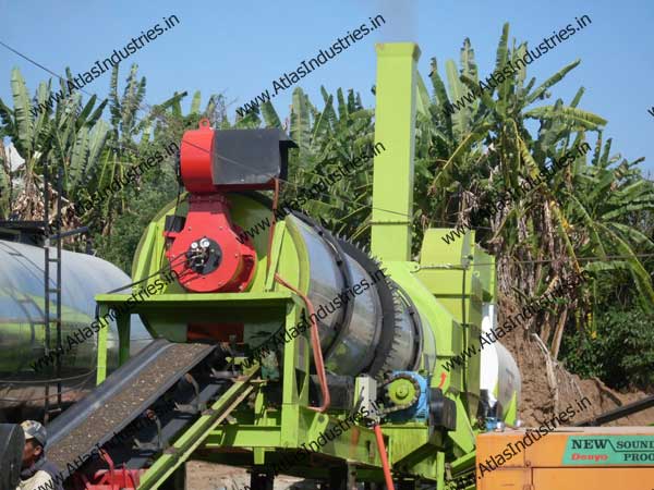 Portable drum mixing plant installed in Philippines