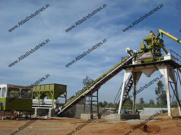 Stationary Concrete Batch Plant installed in India