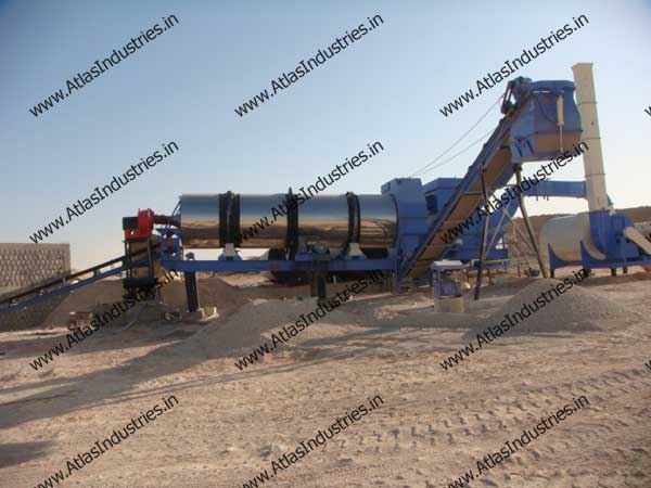 Drum mix type asphalt plant installed in Libya