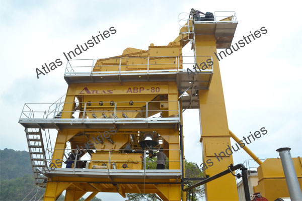 80 tph asphalt batch plant in Myanmar