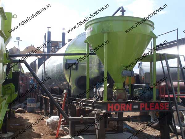 Portable drum mixing plant installed in Philippines