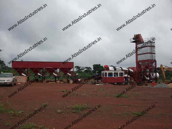 Asphalt Drum Mix Plant with 50 T hot mix storage silo - Nigeria