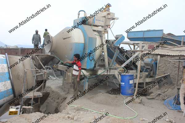 Concrete plant of 20 cum installed near Saputara, Gujarat