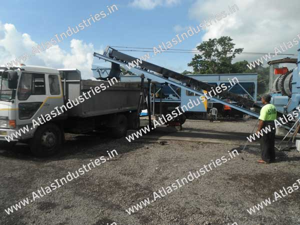 Portable asphalt drum mix plant in Samoa