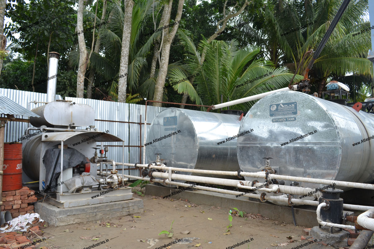 Asphalt batch plant in Kolkata, India