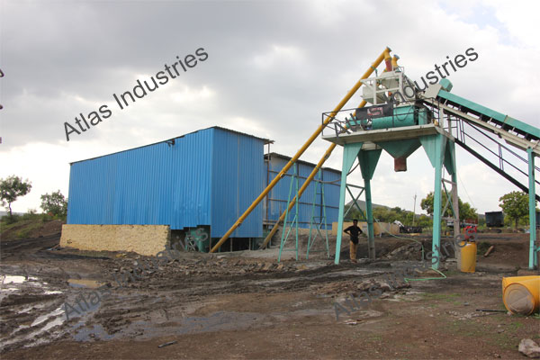 30 m3/hr. stationary concrete plant in Aurangabad