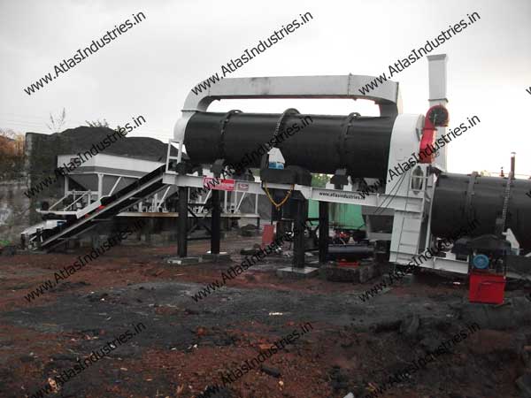 Double drum type asphalt drum mix plant in Kolhapur, India