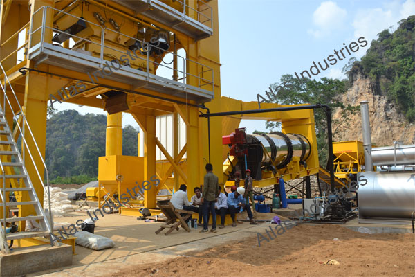 80 tph asphalt batch plant in Myanmar