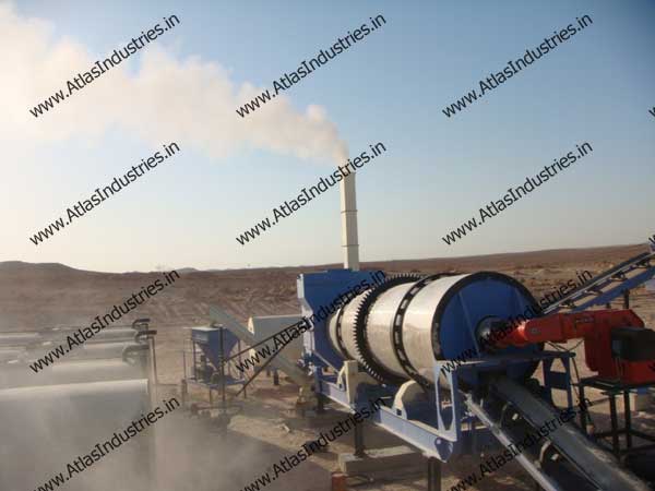Drum mix type asphalt plant installed in Libya