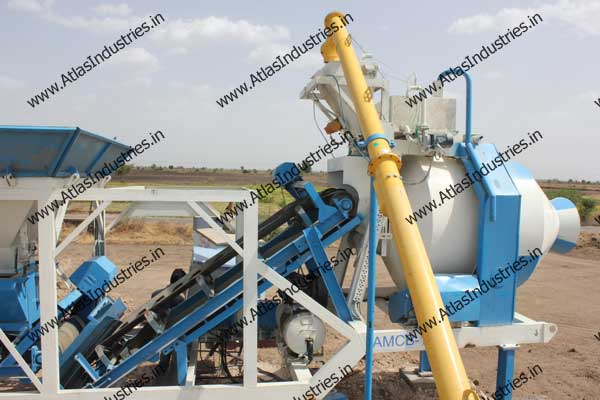 15 m3/hr. concrete mixer machine installed near Dhandhuka, India