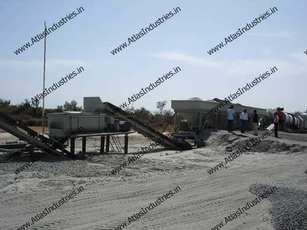 Combined Asphalt Mixing and Wet Mixing Plant installed in India